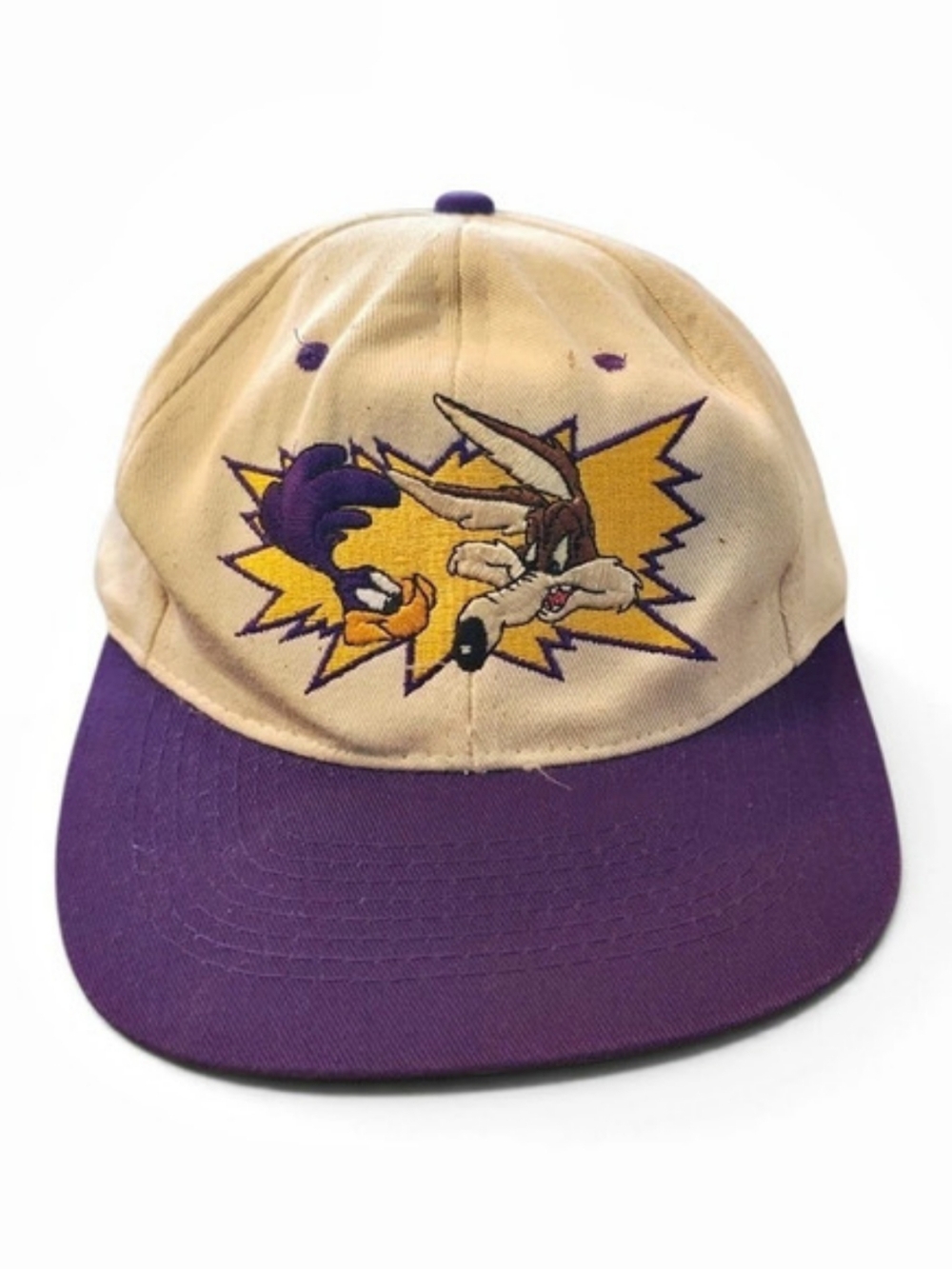 Looney Tunes cap Purple & Cream Snapback Hat